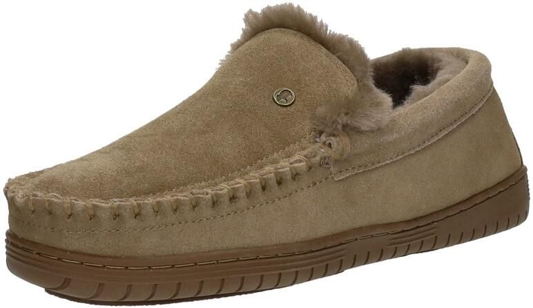 Warmbat Grizzly Men Suede Heren Sloffen Taupe Bruin - Foto 7