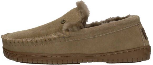 Warmbat Grizzly Men Suede Heren Sloffen Taupe Bruin - Foto 4