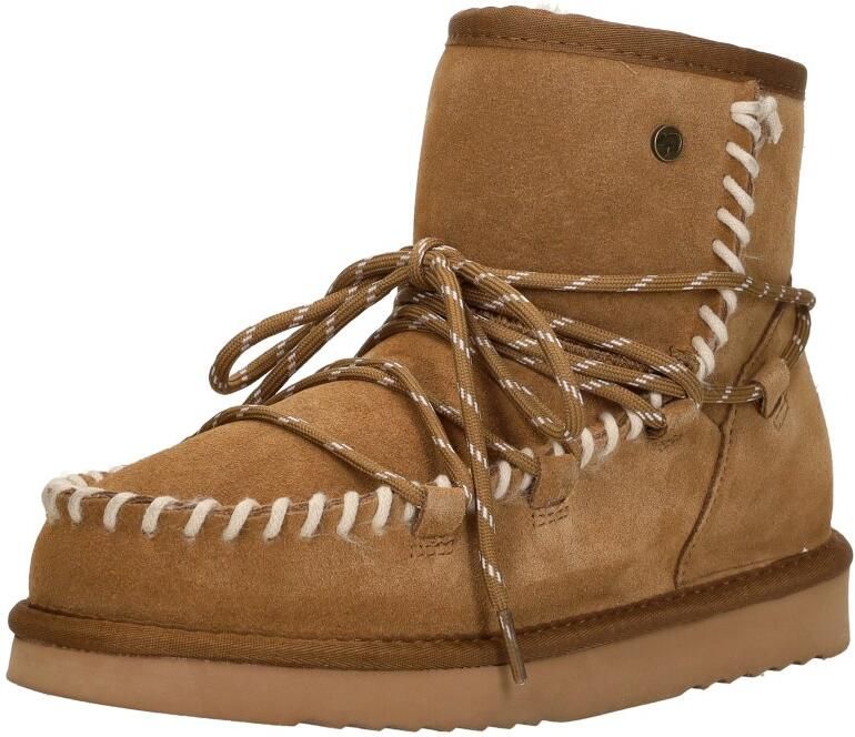 Warmbat Kalbarri Suede lace boot Dames Laarzen Cognac - Foto 3