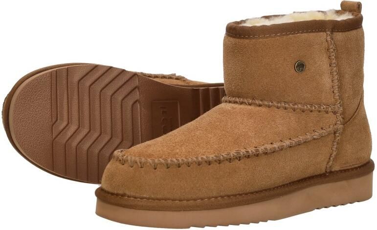 Warmbat Wallaby Suede boot Stitch Dames Laarzen Cognac - Foto 9