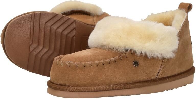 Warmbat Wiluna Suede Dames Sloffen Cognac - Foto 4