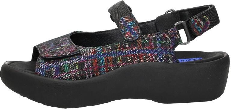 Wolky Dames Sandalen Jewel Giza Print Black Multi - Foto 4