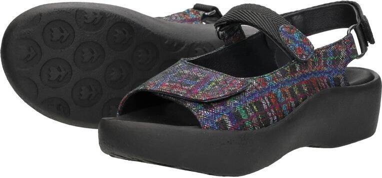 Wolky Dames Sandalen Jewel Giza Print Black Multi - Foto 8
