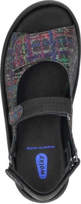 Wolky Dames Sandalen Jewel Giza Print Black Multi - Foto 9