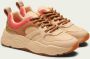 Anders SCOTCH & SODA Celest Cream meerkleurige beige sneakers voor dames - Thumbnail 4