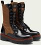 Scotch & Soda Olivine laarzen van polidoleer en nylon - Thumbnail 2