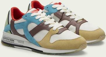 Scotch & Soda Vivex sneakers van synthetisch suède en nylon