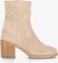 Shabbies Amsterdam Shabbies 183020354 Shs1378 Enkellaarsjes Enkelboots met rits Dames Beige - Thumbnail 4