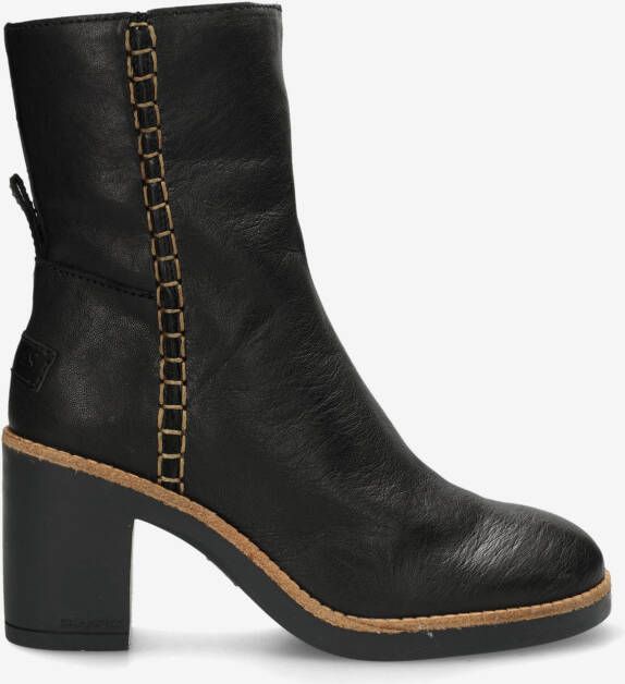 Shabbies Amsterdam Shabbies Venle Ankle Boot Enkellaarsjes Enkelboots met rits Dames Zwart - Foto 4