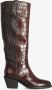SHABBIES Hoge Laarzen Dames Juul Mid Boot Maat: 38 Materiaal: Leer Kleur: Bruin - Thumbnail 4