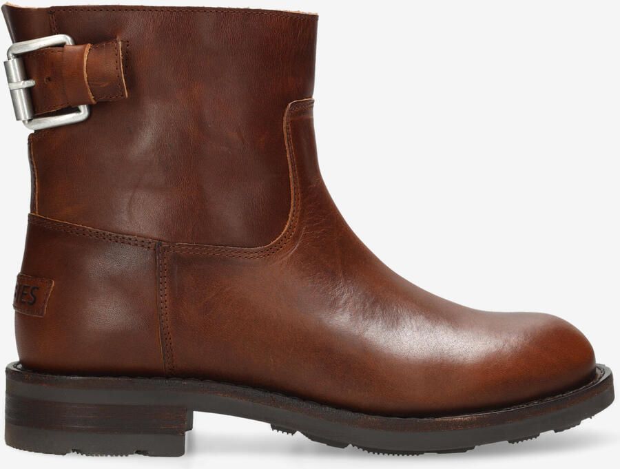 Shabbies Amsterdam Enkellaars Alyd Ankie Cognac Dames Laarzen