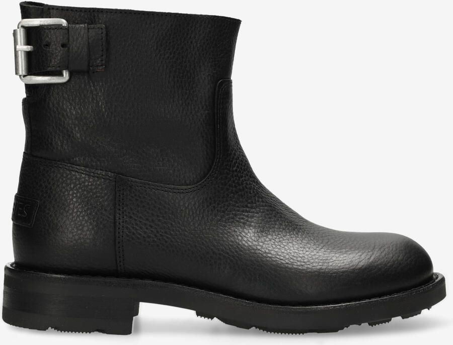 SHABBIES Enkelboots Dames Alyd Maat: 39 Materiaal: Leer Kleur: Zwart - Foto 6