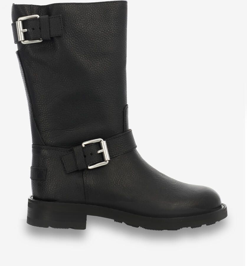 SHABBIES Boots Dames Alyd Mid Boot Leer Zwart - Foto 4