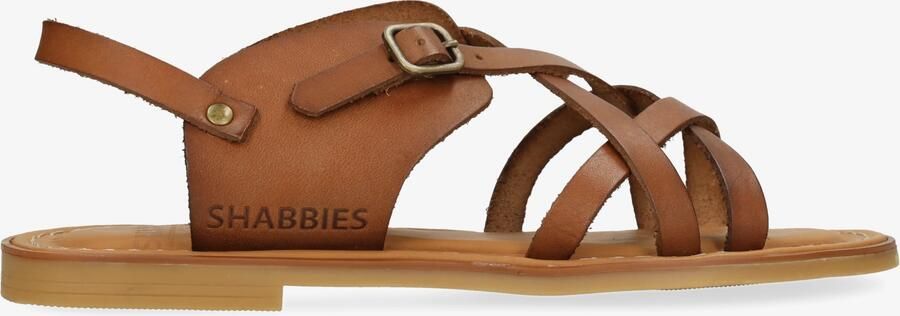 Shabbies Amsterdam Angel Cross sandaal Vachetta Cognac