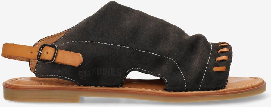 Shabbies Amsterdam Sandalen Angel Sleeve Donker Brown