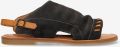 Shabbies Amsterdam Sandalen Angel Sleeve Donker Brown - Bruin