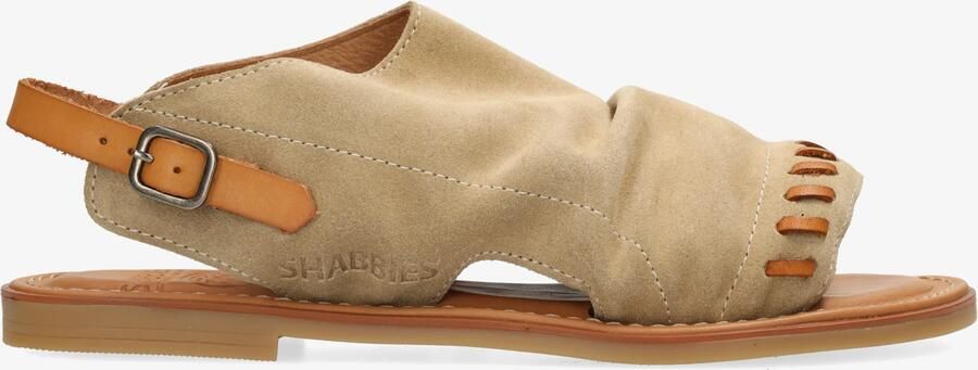 Shabbies Amsterdam Shabbies Dames Platte sandalen Angel Sleeve Beige Suède - Foto 10