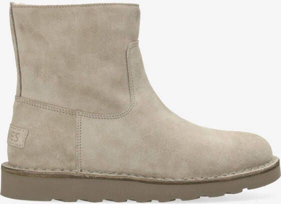 SHABBIES Enkelboots Dames Palissa Mia Zip Maat: 36 Materiaal: Suède Kleur: Beige - Foto 4