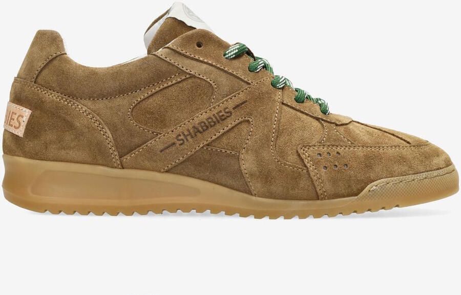 SHABBIES Lage Sneakers Dames April Mina Maat: 41 Materiaal: Suède Kleur: Bruin - Foto 3