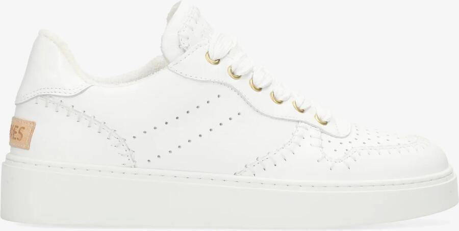 SHABBIES Lage Sneakers Dames Bossa Festa Maat: 36 Materiaal: Leer Kleur: Wit - Foto 3