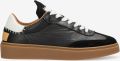 Shabbies Amsterdam Bossa Nuovo leren sneakers zwart wit - Zwart