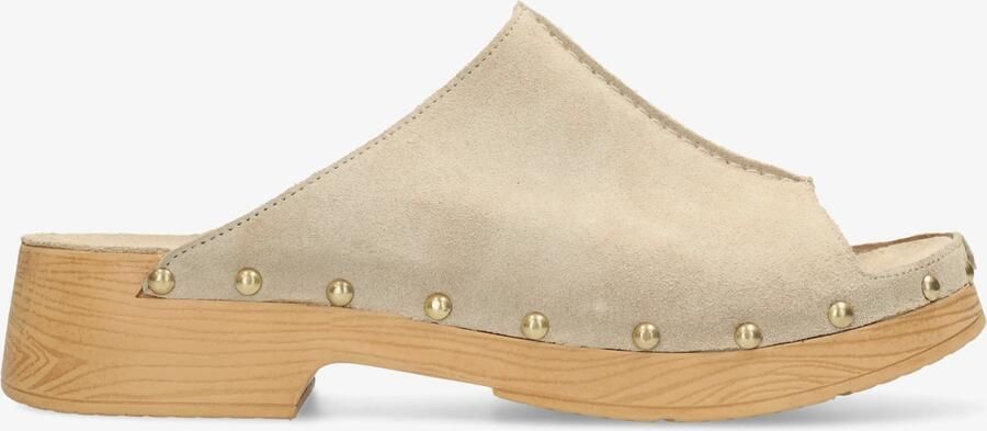 SHABBIES Muiltjes Dames Carry Mila Maat: 41 Materiaal: Suède Kleur: Beige - Foto 12