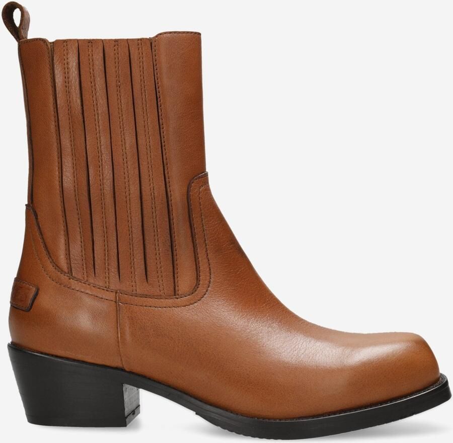 Shabbies Amsterdam Chelsea Boot Western Cognac Dames Laarzen