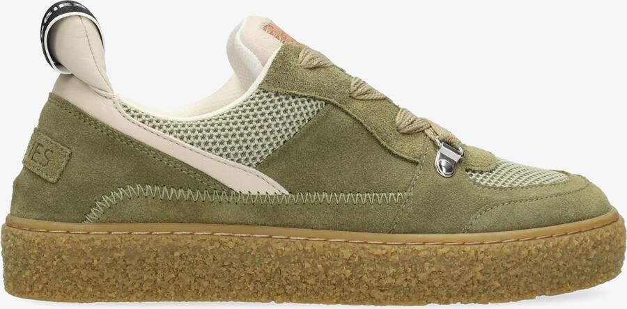 Shabbies Amsterdam Chewy Unna sneaker Suède Khaki