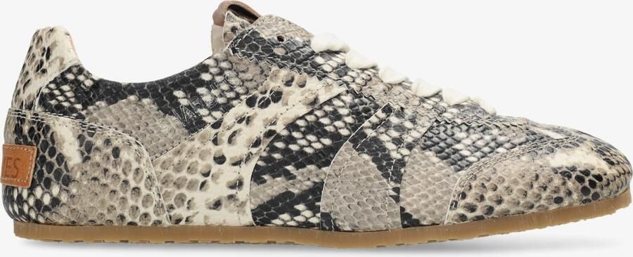 Shabbies Amsterdam Ciska Base sneaker Snake Zwart Wit