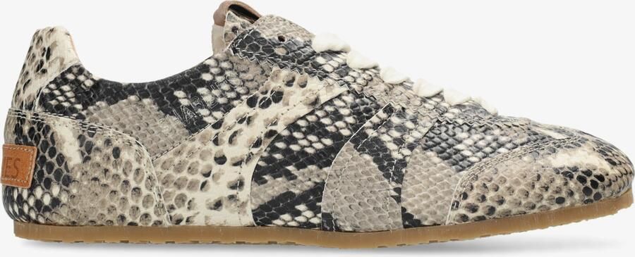 Shabbies Amsterdam Ciska Base sneaker Snake Zwart Wit