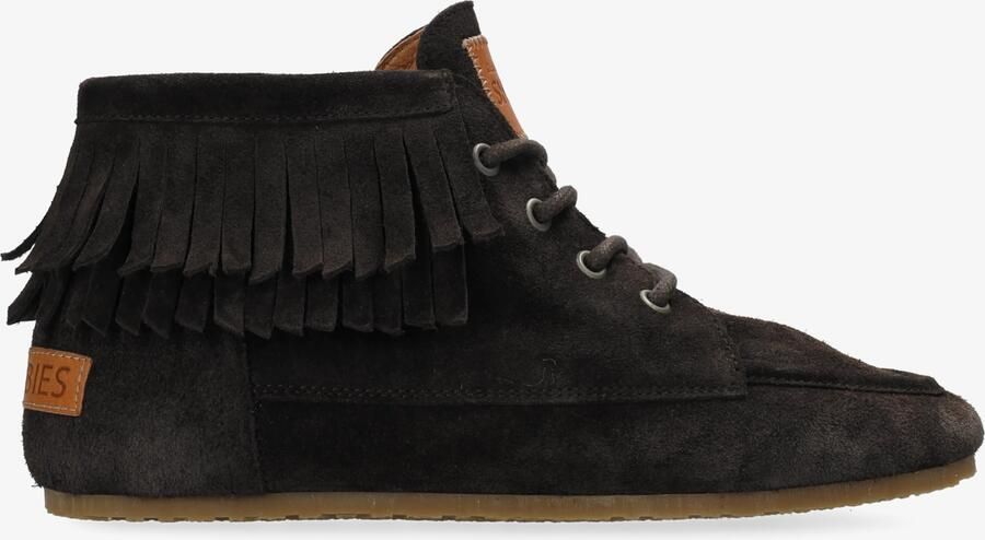 SHABBIES Veterschoenen Dames Ciska Frina Maat: 36 Materiaal: Suède Kleur: Bruin - Foto 6