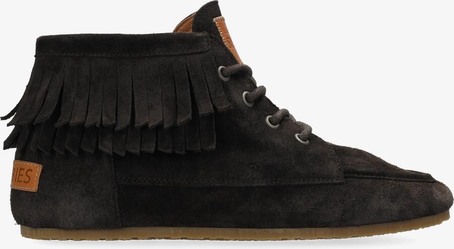 SHABBIES Veterschoenen Dames Ciska Frina Maat: 37 Materiaal: Suède Kleur: Bruin - Foto 7