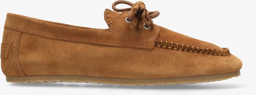 Shabbies Amsterdam Shabbies Ciska Mocca Mocassins Dames Instappers Bruin - Foto 6