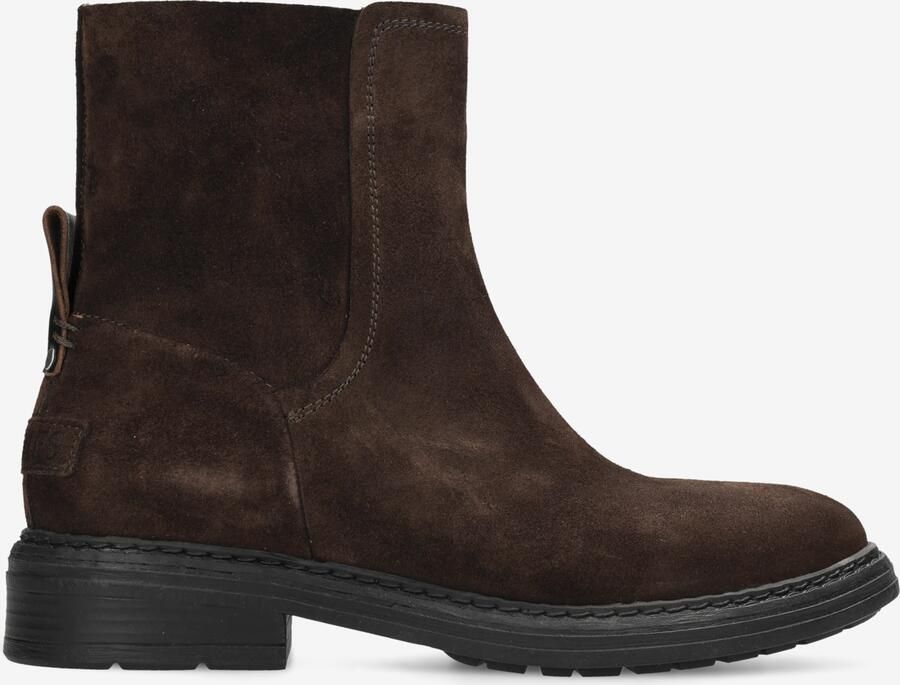 Shabbies Amsterdam DUCK ANKLE Boot suede Dark Brown