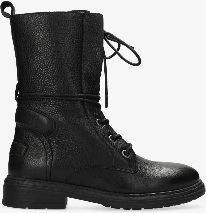 Shabbies Amsterdam Enkellaarzen Duck Base Black Dames Laarzen
