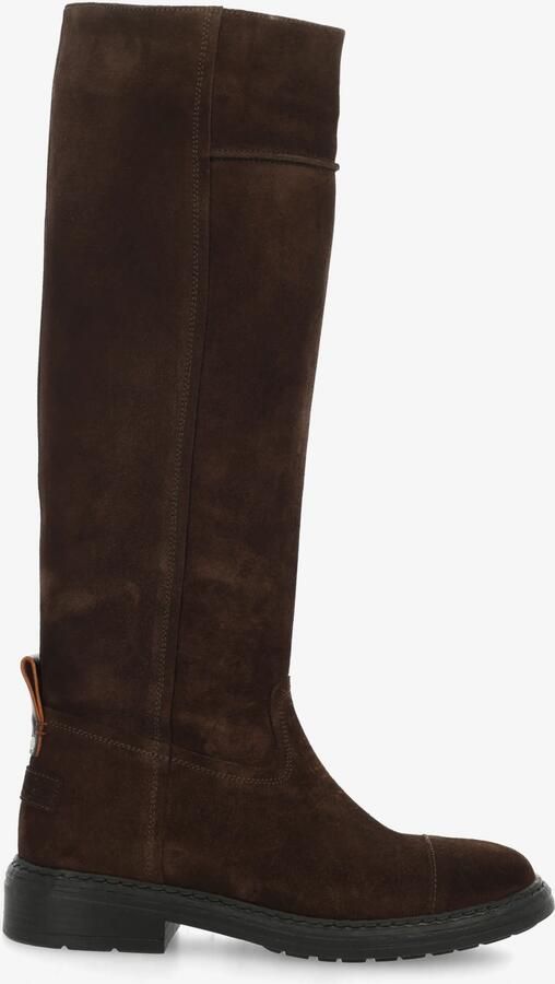 Shabbies Amsterdam DUCK HIGH BOOT suede Dark Brown