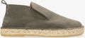 Shabbies Amsterdam Elche Lofa espadrille Suède Donkergrijs - Donkergrijs