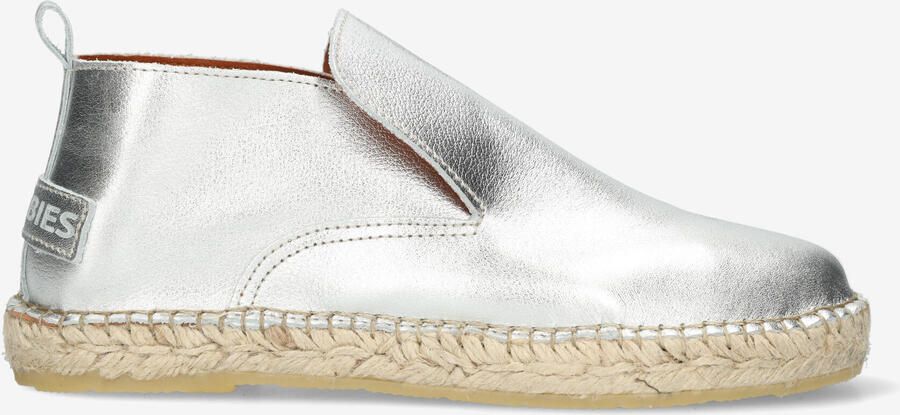SHABBIES Espadrilles Dames Elche Lofa Metallic Maat: 37 Materiaal: Leer Kleur: Zilver - Foto 10