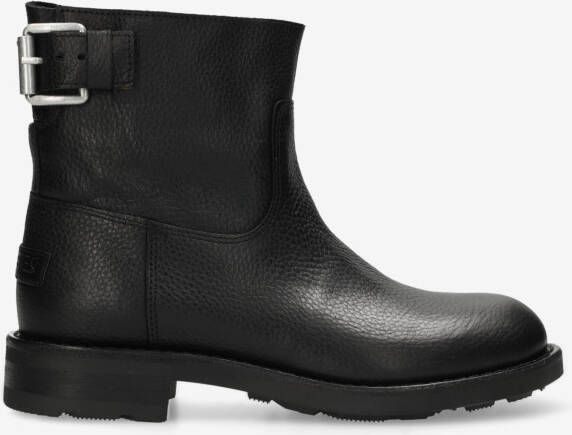 SHABBIES Enkelboots Dames Alyd Maat: 37 Materiaal: Leer Kleur: Zwart - Foto 4