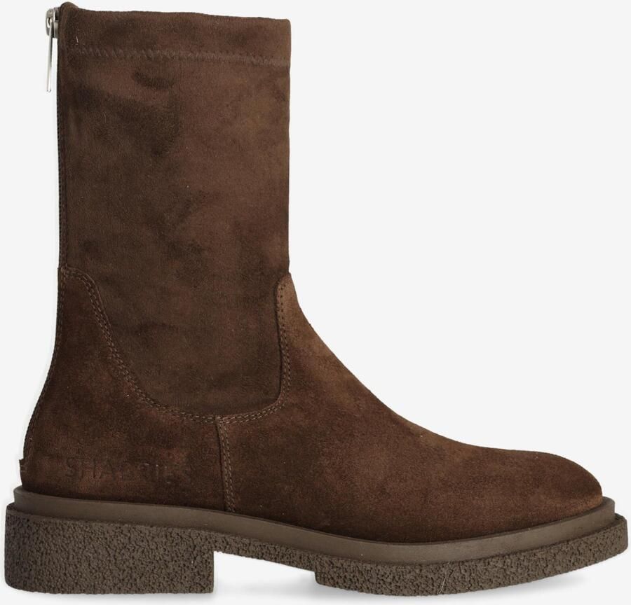 Shabbies Amsterdam Enkellaarzen Jane Chelsea Brown Dames Laarzen
