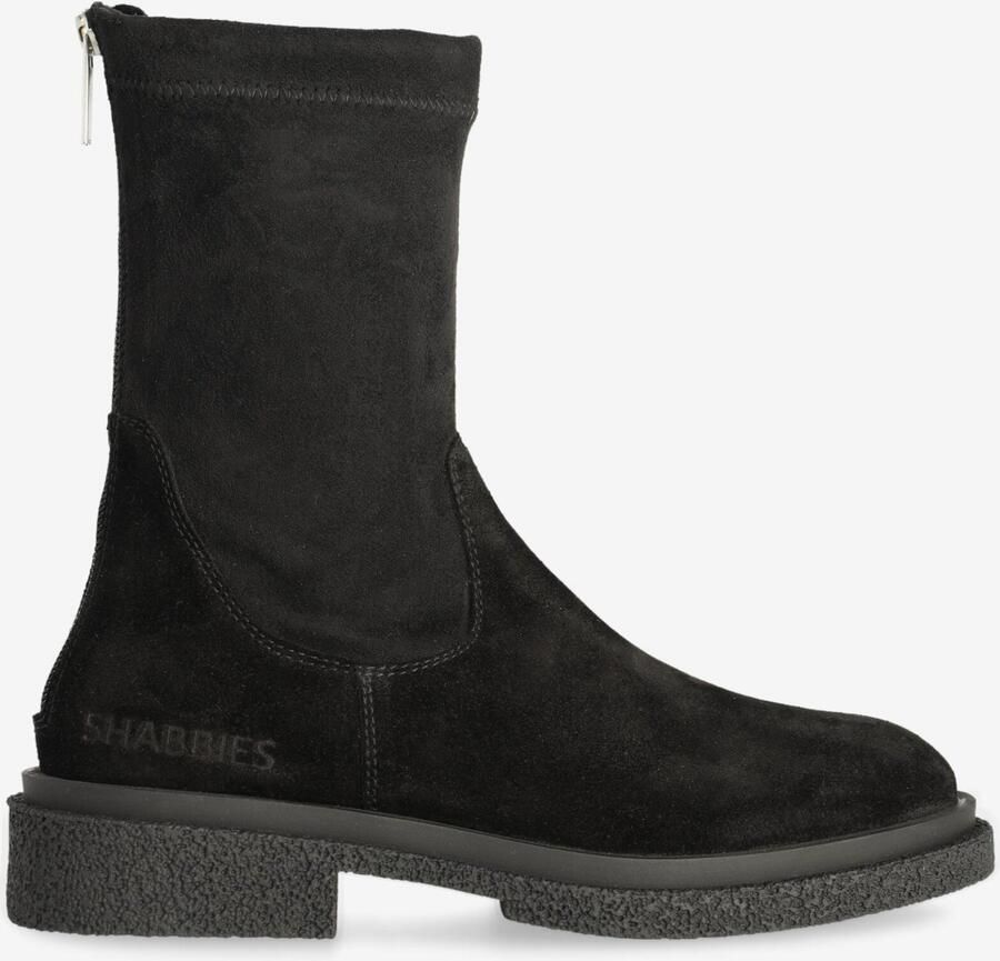 Shabbies Amsterdam Enkellaarzen Jane Stretch Black Dames Laarzen