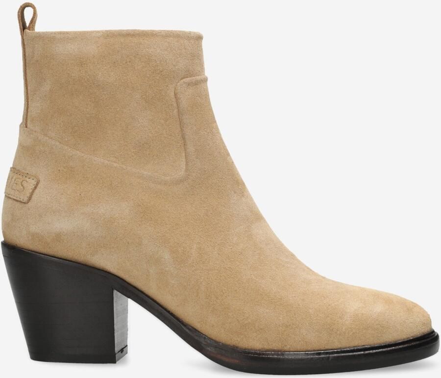 Shabbies Amsterdam Enkellaarzen Julie Ankie Beige Dames Laarzen