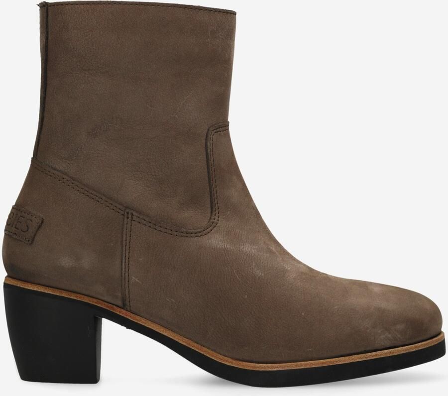 Shabbies Amsterdam Enkellaarzen Lucie Anki Taupe Dames Laarzen