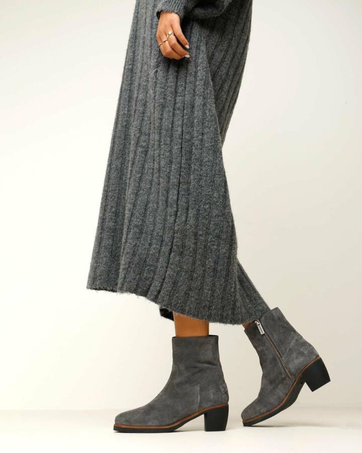 Shabbies Amsterdam Enkellaarzen Lucie Ankie Donker Grey Dames Laarzen - Foto 2