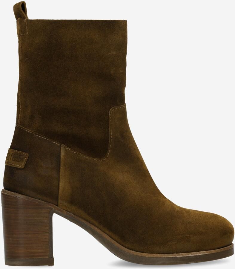 Shabbies Amsterdam Enkellaarzen Mid Ankle Brown Dames Laarzen