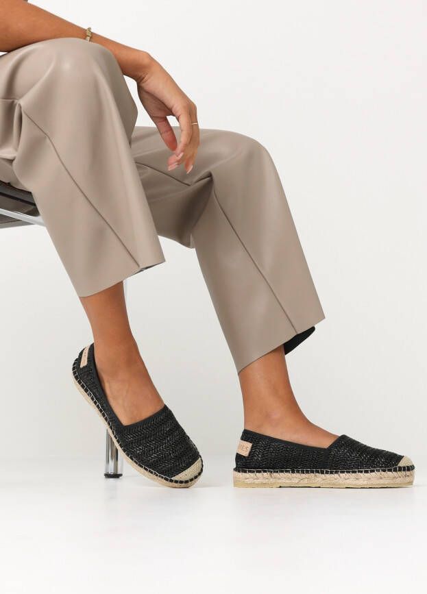 Shabbies Amsterdam Espadrille Elche Espa Raffia Zwart - Foto 2