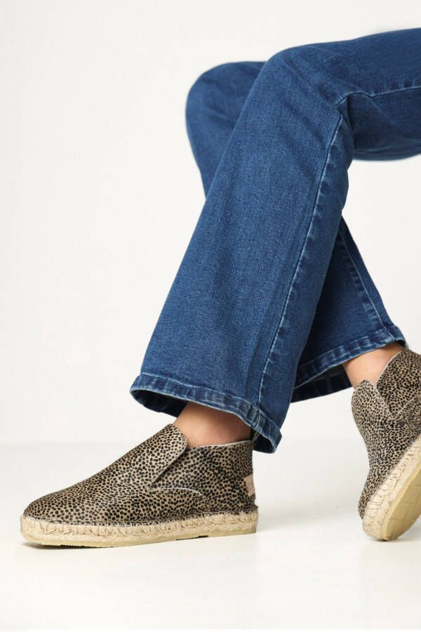 Shabbies Amsterdam Espadrille Elche Lofa Pony Beige Brown - Foto 3