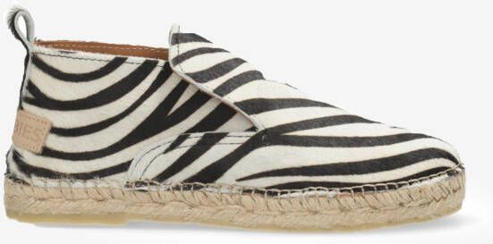 Shabbies Amsterdam Espadrille Elche Lofa Zebra White Zwart - Foto 2