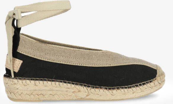 SHABBIES Espadrilles Dames Palma Kimono Maat: 37 Materiaal: Canvas Kleur: Zwart - Foto 4