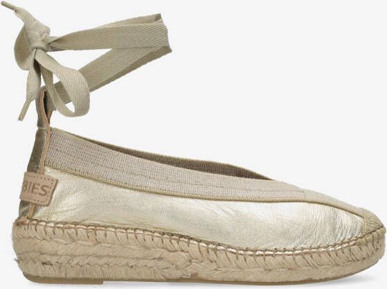 SHABBIES Espadrilles Dames Palma Maat: 41 Materiaal: Suède Kleur: Goud - Foto 4